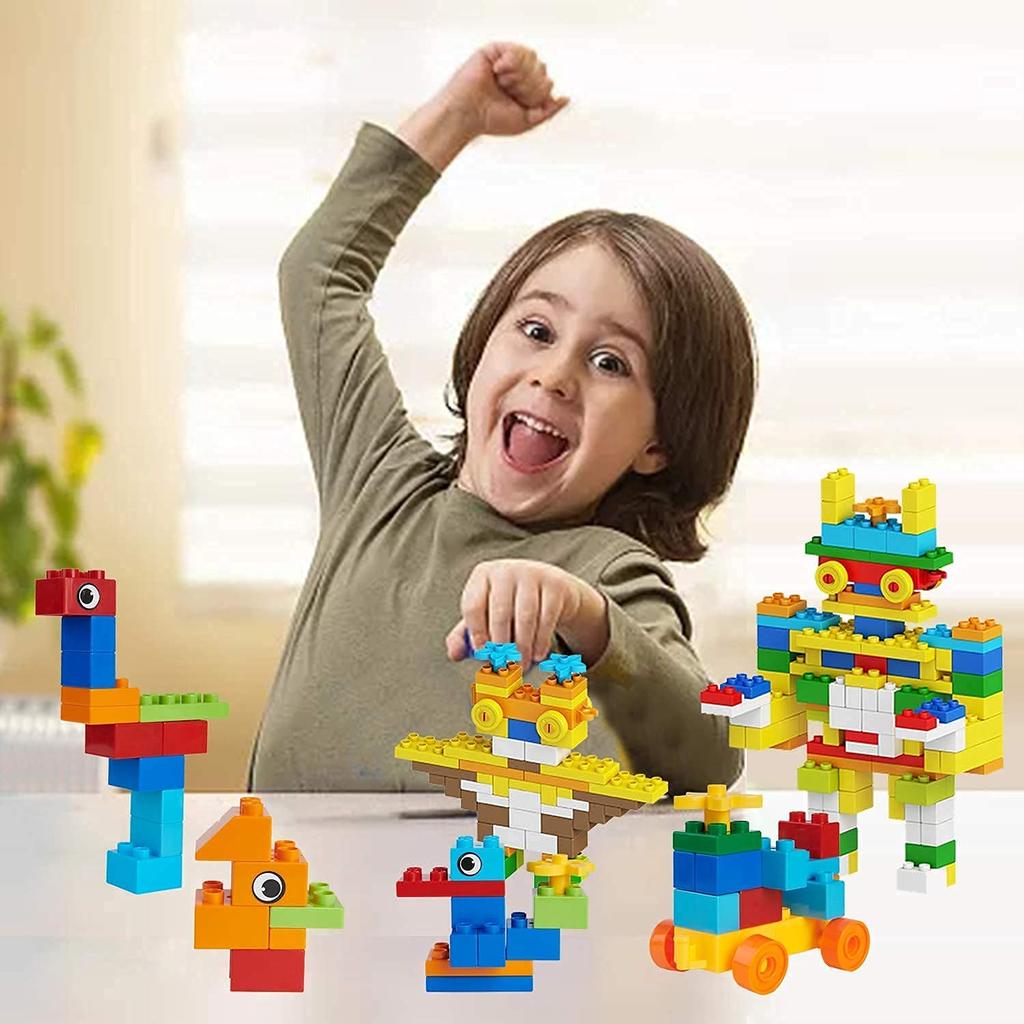 240 Piece Large Particle Block Toy Duplo Compatible Anpanman Block Replacement Indoor Play Educational Toy Building Blocks Play Equipment Children