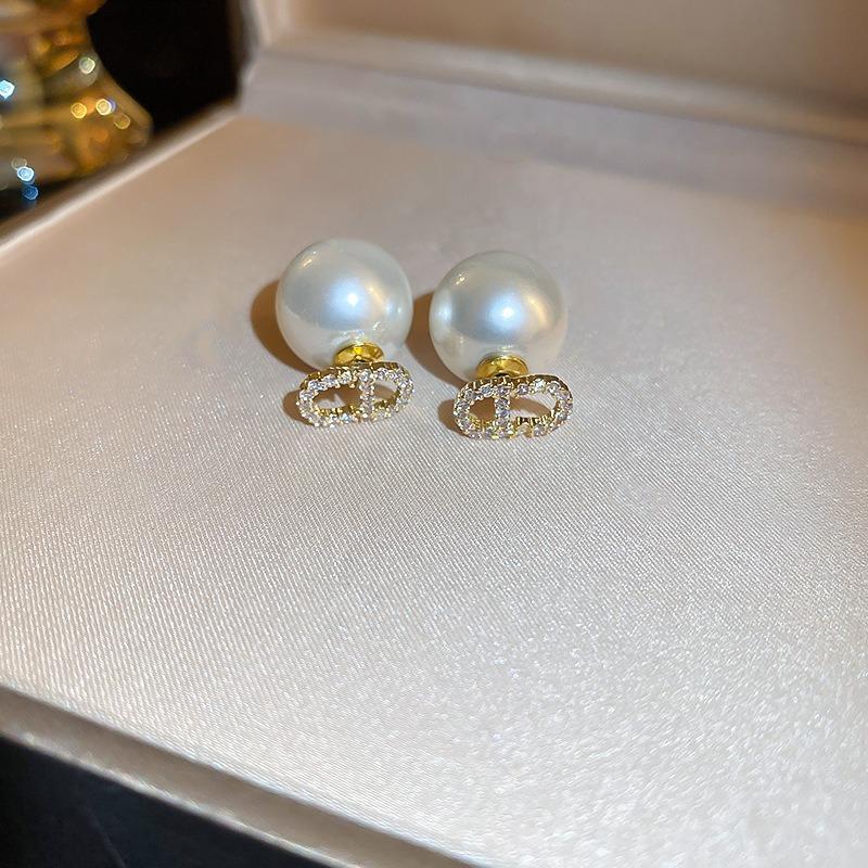 Серьги-цветы из пресноводного жемчуга с посеребренными и позолоченными иглами из настоящего золота, высококлассные серьги, французские серьги в стиле легкой роскоши, элегантные серьги для женщин