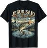 Christian Fishing Inspired T-Shirt - Luke 5:4 Bass Fisherman Design