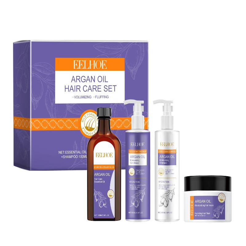 Eelhoe Moroccan Nut Oil Fluffy And Abundant Set Moisturizing Hair Smooth And Fluffy Care Set
