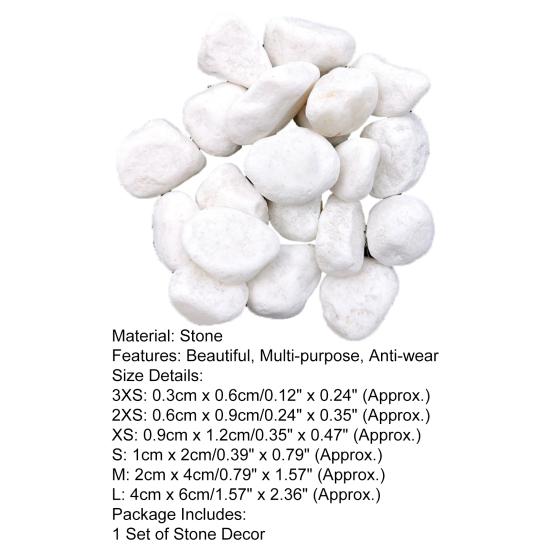 1 Set Stone Decor Multi-use Smooth Surface Natural Irregular Shape Stone Chip Decor for Handicrafts