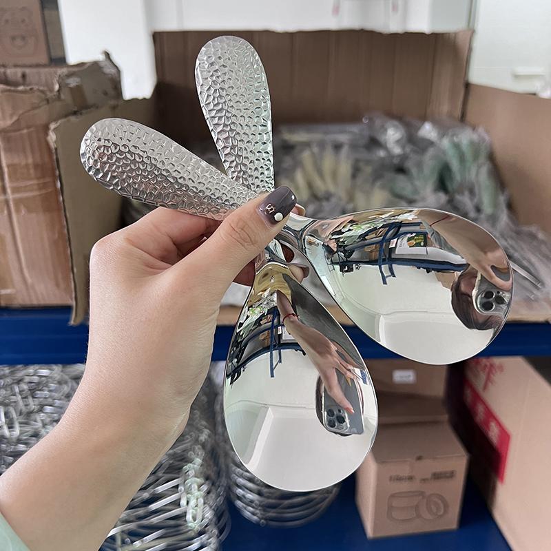 Утолщенная ложка для риса из нержавеющей стали в японском стиле с длинной ручкой, лопатка для рисоварки, шведский стол, сервировочный совок, кухонная утварь для дома