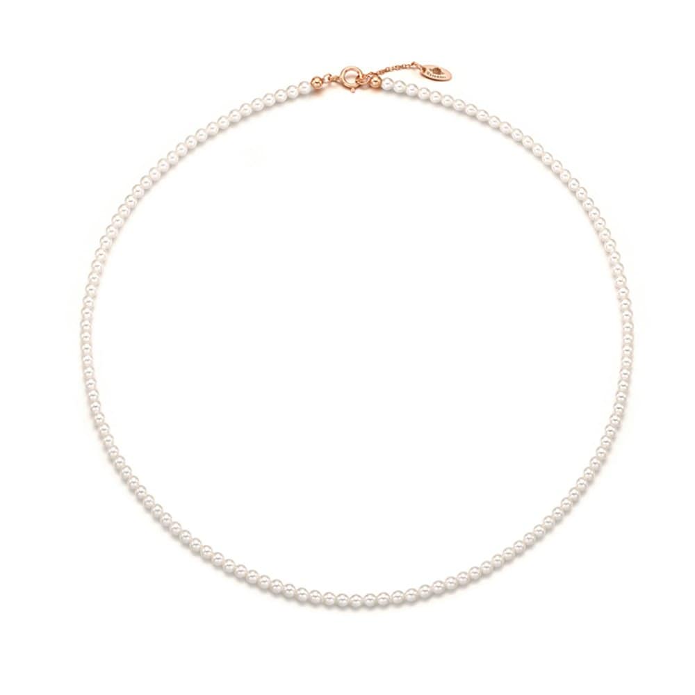 [Rosemont] Silver Pearl Necklace Rc0329