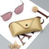 Fashion Leather Eye Glasses Cover Travel Flexible Sunglasses Holder Storage Case for Women Men