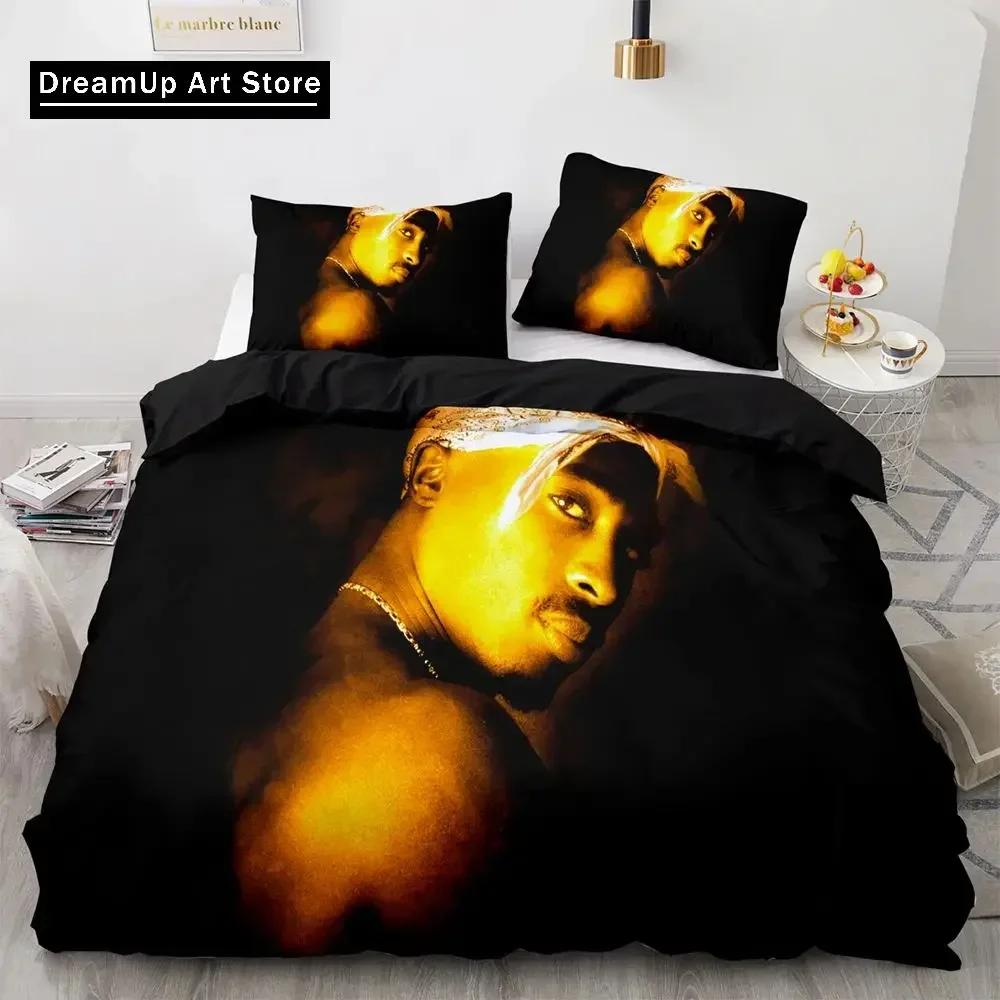 Постельное белье 2Pac Тупак Амару Шакур Односпальное Двуспальное Полный Размер Queen King Размер Комплект Постельного Белья Для Спальни Взрослого Ребенка Комплекты Пододеяльников