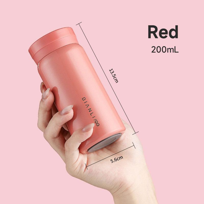 200 мл мини-карманная чашка из нержавеющей стали термос чашка легкая портативная маленькая бутылка модная кофейная кружка чашка для воды