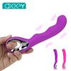 10 Speed Usb Rechargealbe Magic Wand Massager Dildo Vibrators Dual Clitoris Stimulator G Spot Vibrator Adults Sex Toys For Woman