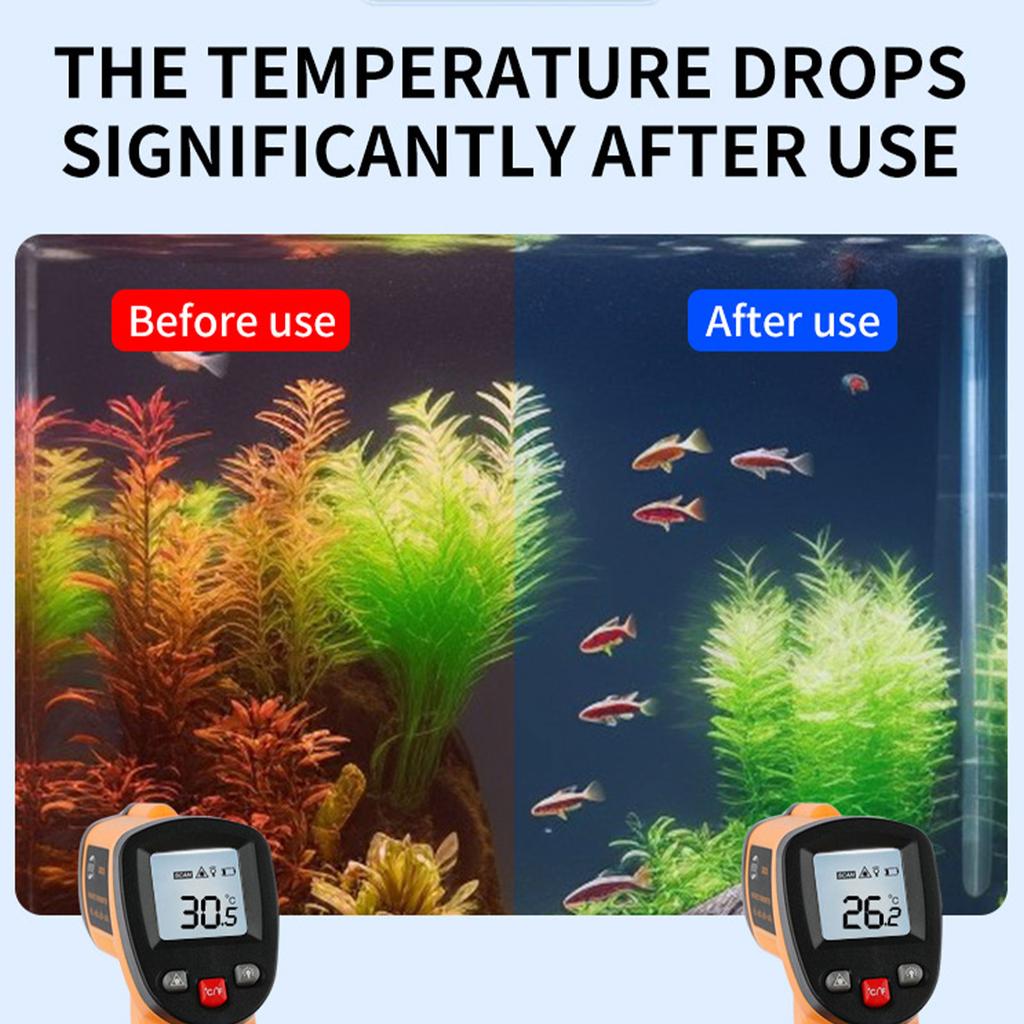 FishTank Clip On Cooling Fan Water Plant Cooler Temperature Control Aquarium Chiller Cooling Fan Adjustable