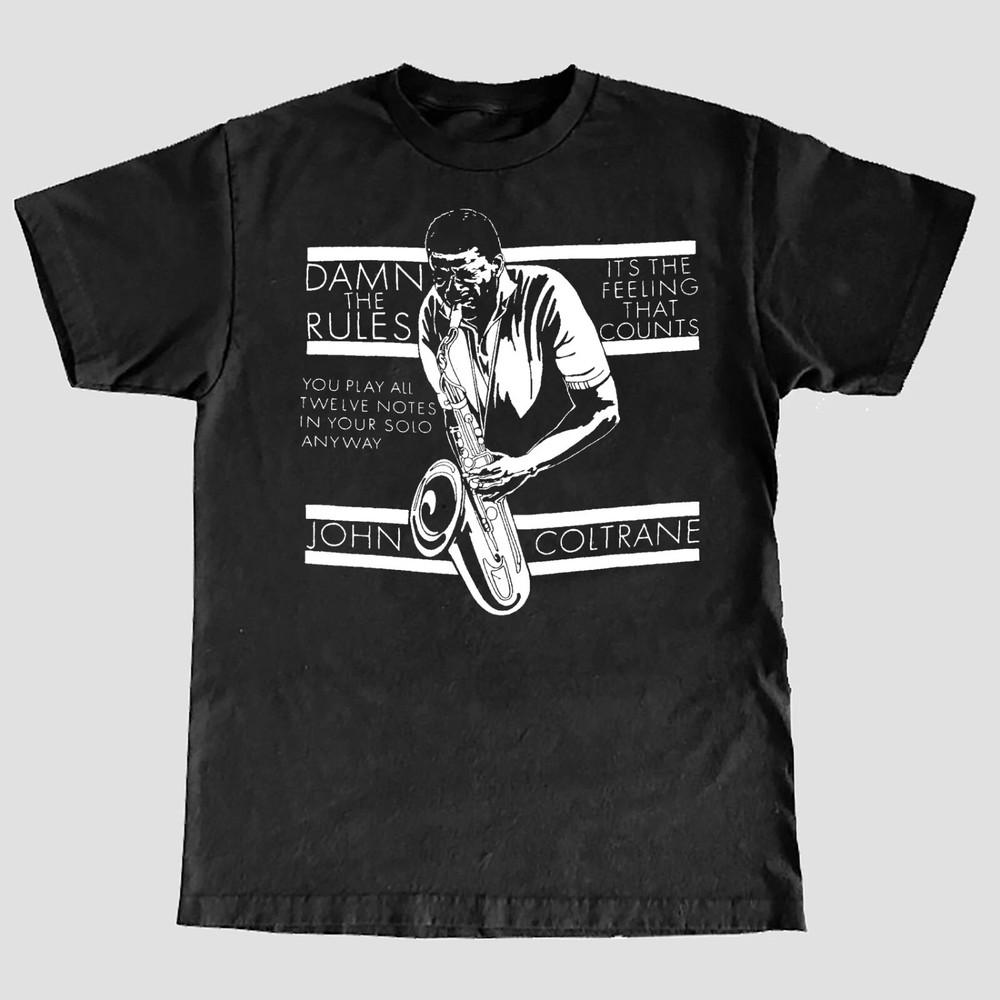 NEW John Coltrane Music Lover Heavy Cotton Black S-5XL T Shirt EL096 Unisex T-Shirt