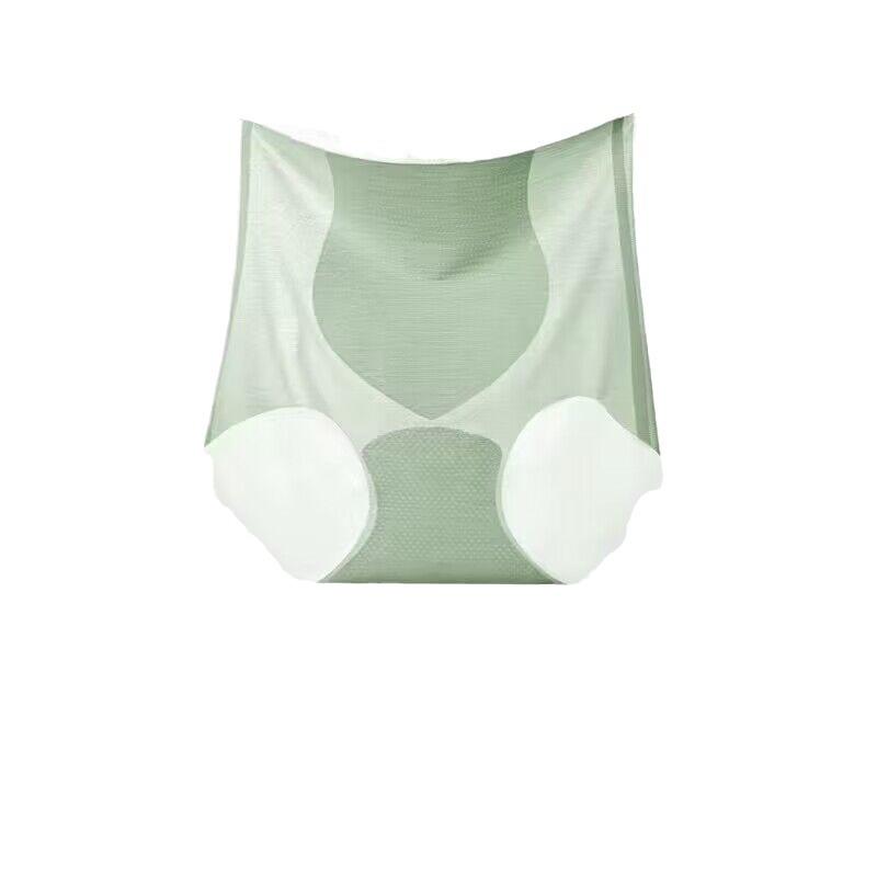 Женское нижнее белье Ice Silk с высокой талией в цвете Nude — ультратонкое, бесшовное, с подтяжкой живота и увеличением ягодиц