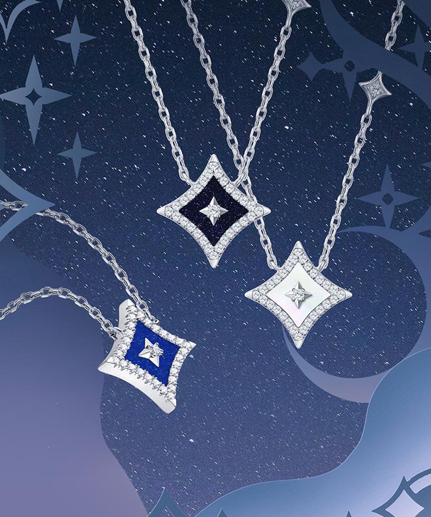 Lola Rose Starry Blue Sandstone Women'S Pendant Necklace