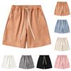 Men's Suede Smooth Board Shorts Casual Straight Beach Pants