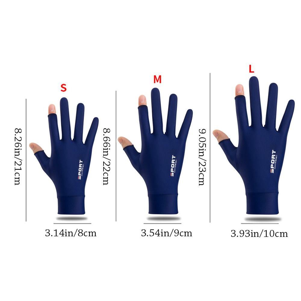 Breathable Sunscreen Gloves Thin Anti-UV Mittens Summer Cycling Driving Gloves Men Women