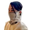 Phiten Anti-Static B2 Warmer (Light Gray) Thin Knit Neck Warmer with Silk Blend, Pollen-Resistant, Soft, Lightweight, Solid Color, Unisex