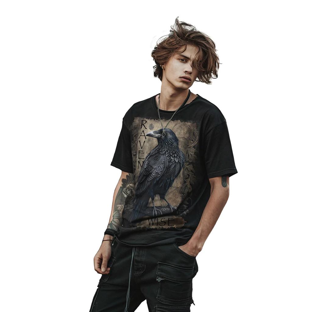 Spiral Direct Unisex Adult Raven Wise T-Shirt