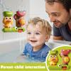 Interactive Duck Bath Toy with Suction Cups - Colorful Cartoon Bathtub Toys,  Perfect Birthday Gift Shower & Bath Time Play