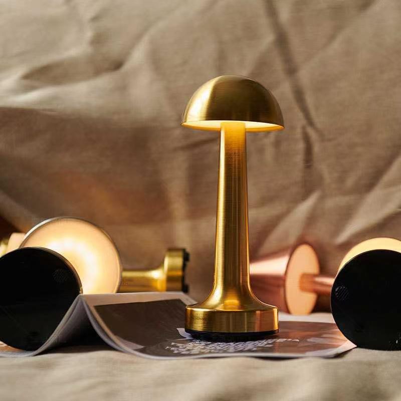 Retro LED Touch Table Lamp - USB Rechargeable for Bedside, Dining, Bar, and Desktop Atmosphere