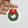 Рождественский Санта Клаус Брелоки Кольца Держатели Шляпа Перчатки Сделай сам Подвески для Сумок Декоративные Искусственные Вязаные Крючком Подарочные Аксессуары