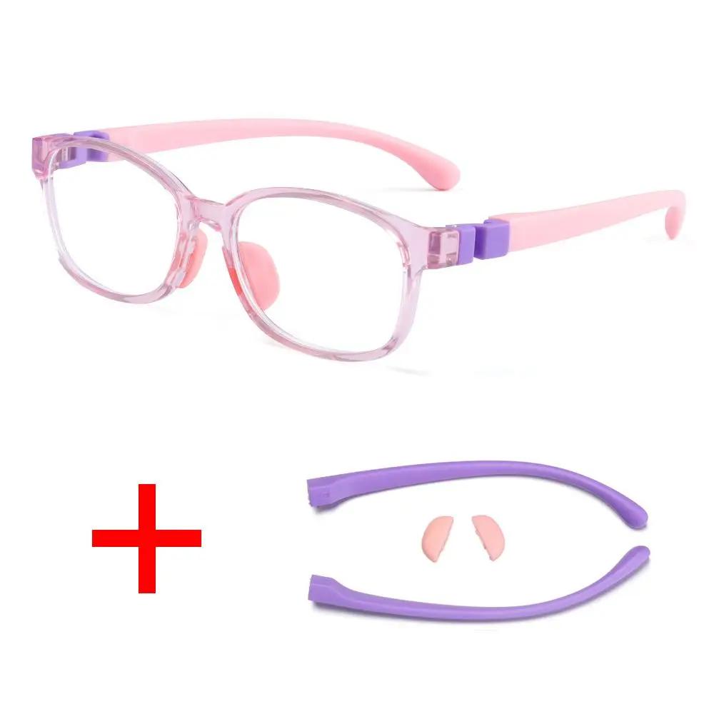 Anti Blue Light Glasses for Kids Boys Girls Silicone Soft Frame Eye Protection Eyewear Children Computer Games Eyeglasses