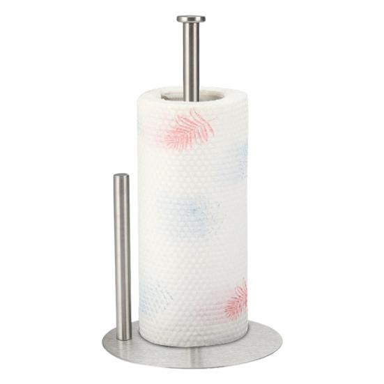 Vertical Tissue Holder Paper Towel Stand with Anti-Slip Weighted Base Kitchen Countertop Freestanding Paper Towel Rack