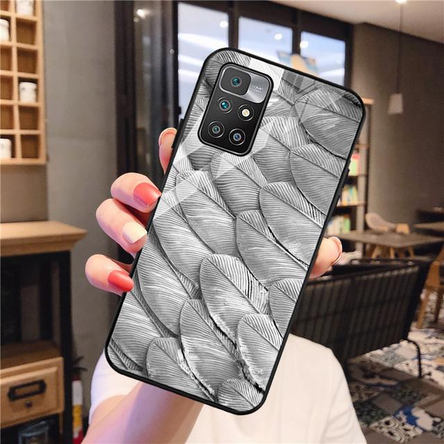 Чехол Redmi 9 для Xiaomi Redmi 10, чехол из закаленного стекла Redmi 9a 9c Nfc 8a 8 7a 6a Note 8 9 10 Pro, чехол с рисунком на спине