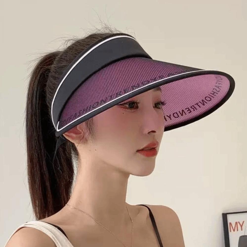 UV Protection Empty Top Visors UPF50+ Sunshade Hat Casual Beach Hat for Cycling