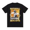 Vintage Professional Drunk Driver Funny Meme T-Shirt Men Women Fashion Short Sleeve T-shirts Cotton Casual Summer T Shirts Tops