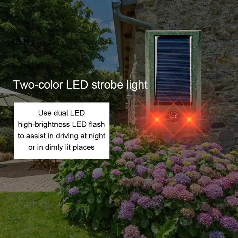 Мини Электронный Ультразвуковой Отпугиватель Птиц IP66 Водонепроницаемый Отпугиватель Голубей Сильный Светодиодный Мигающий Контроллер Вредителей для Сада Двора