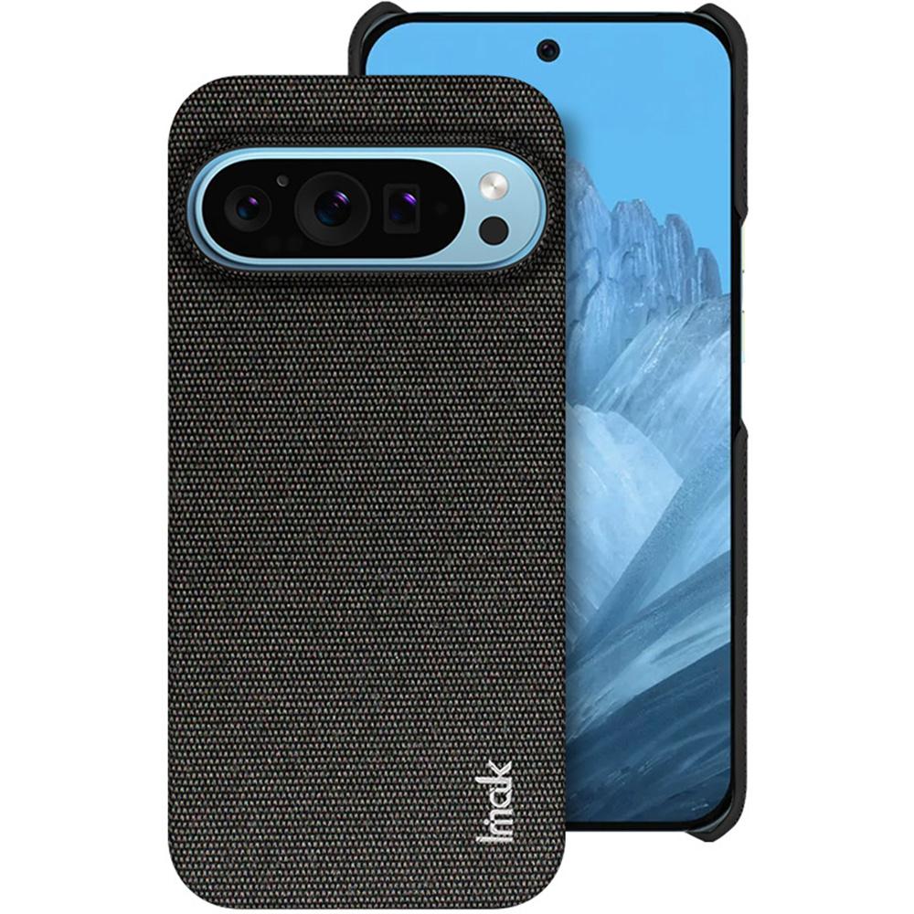 IMAK Серия Ruiyi для Google Pixel 9 Pro XL Чехол Тканевая текстура Кожа+ПК Задняя крышка для телефона