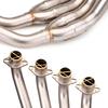For HONDA CBR650R CB650R CBR650F CB650F 2014-2025 Motorcycle Exhaust  Stainless Titanium Alloy Escape Front Link Pipe 51mm