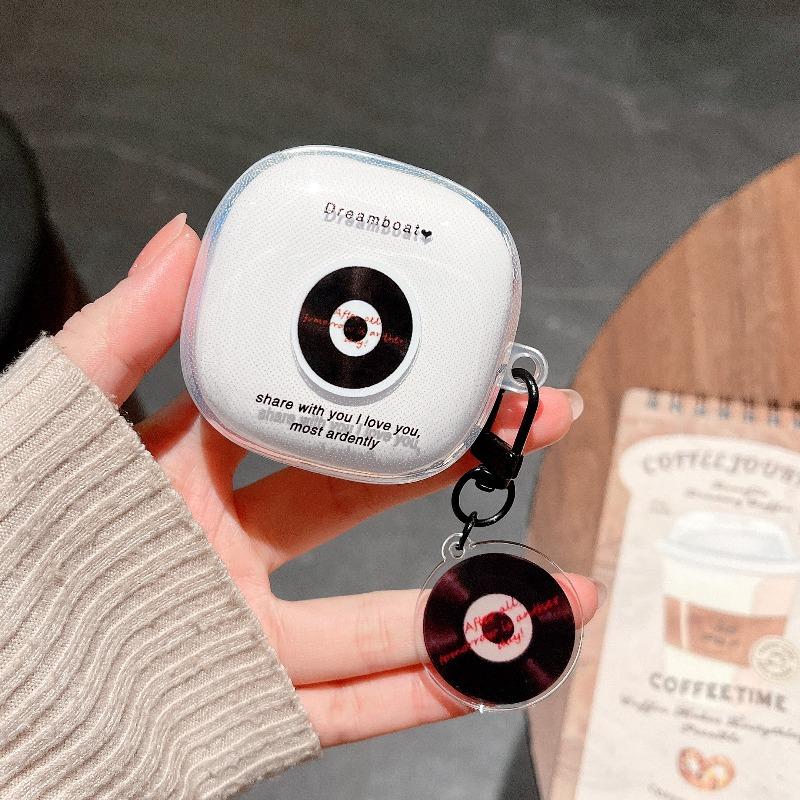 For Redmi Buds 6 Play Pro Lite Active Buds5 7S SE Case 3D Tulip Bowknot Disc Blocks Headphone Protective Cover with Pendant