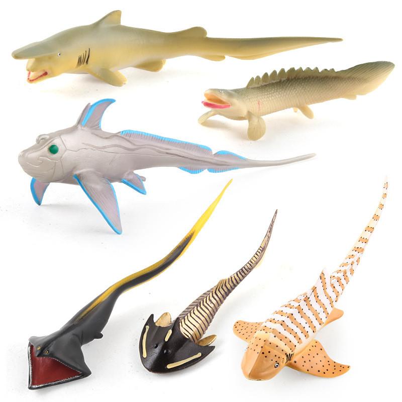 Lifelike Sea Creature Model Toy Set With Collectible Crocodile Dinosaur And Shark Designs