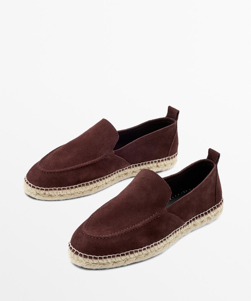 Эспадрильи Massimo Dutti с кожаной строчкой