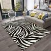 3D красочный узор в полоску зебры, ковер для дома, гостиной, спальни, дивана, коврика для двери, декор, детский игровой коврик, нескользящий напольный коврик