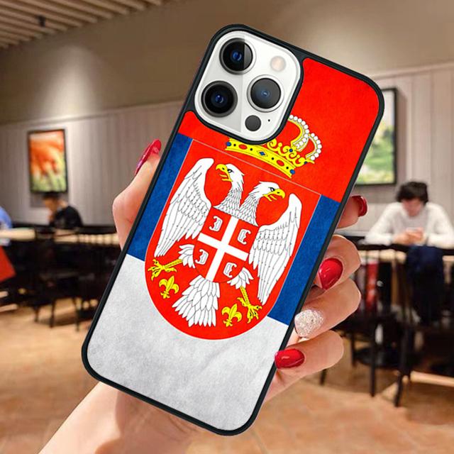 Flag of Serbia Serbian Phone Case For iPhone 17 Air 14 15 16 13 12 Max Cover For Apple 11 Pro Max Plus Coque