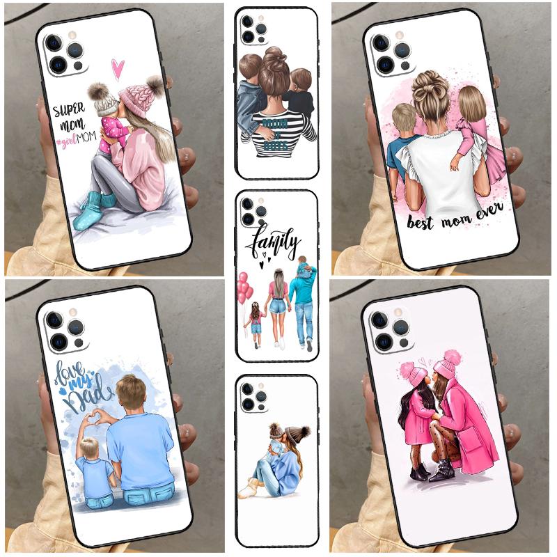 Чехол для Мамы Дочери Девочки Сына Отца для Samsung Galaxy A32 A52 A12 A22 A16 A26 A36 A56 A06 A55 A35 A15 A54 A34 A14 A13 A53