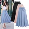 Plus Size Ruffle Midi Skirt - Korean Style Summer Fashion for Women