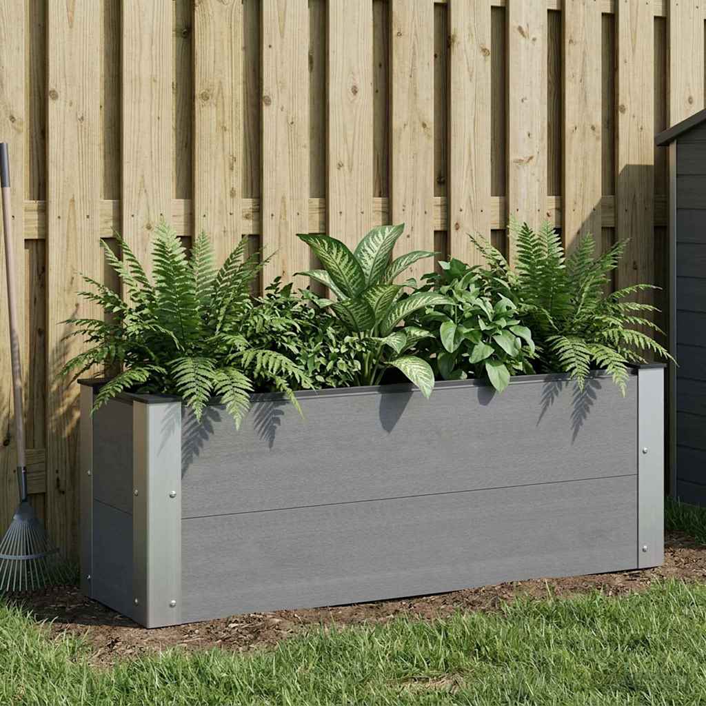 Raised Bed Gray 100 x 30 x 36 cm