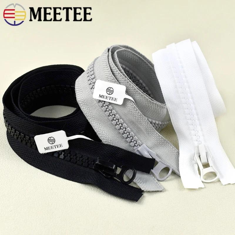 №8 60-500 см Пластиковая молния с двумя бегунками, разъемная, длинная, для шитья пуховика, палатки, ремонтной одежды, аксессуары для DIY