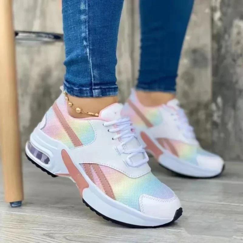 New Sneakers Women Shoes Woman Tennis Shoes Canvas Shoe Female Casual Ladies Sport Shoes Platform Sneaker Hollow Out