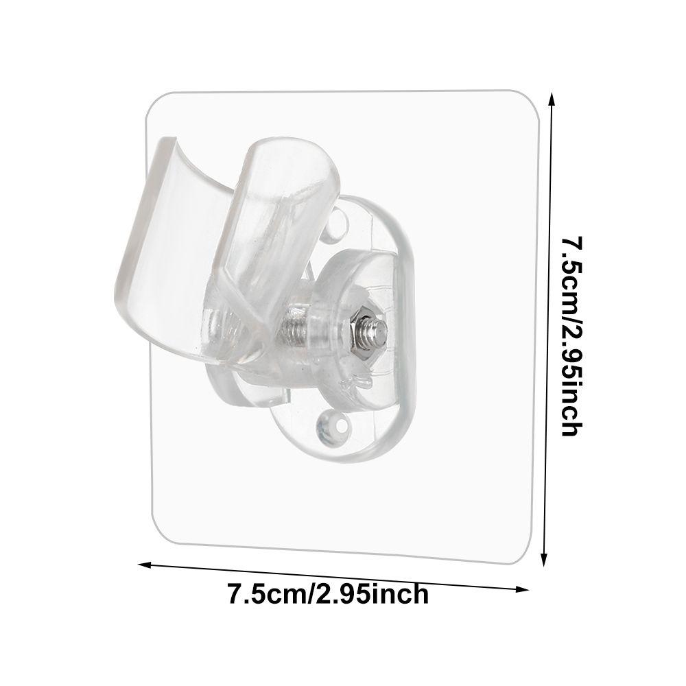 Reusable Punch-free Self-adhesive Shower Bracket Wall Rack Bathroom Hooks Shower Head Holder