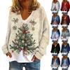 Women's Fashion Short Coat Casual Long Sleeve Printed Single Breasted Plush Top