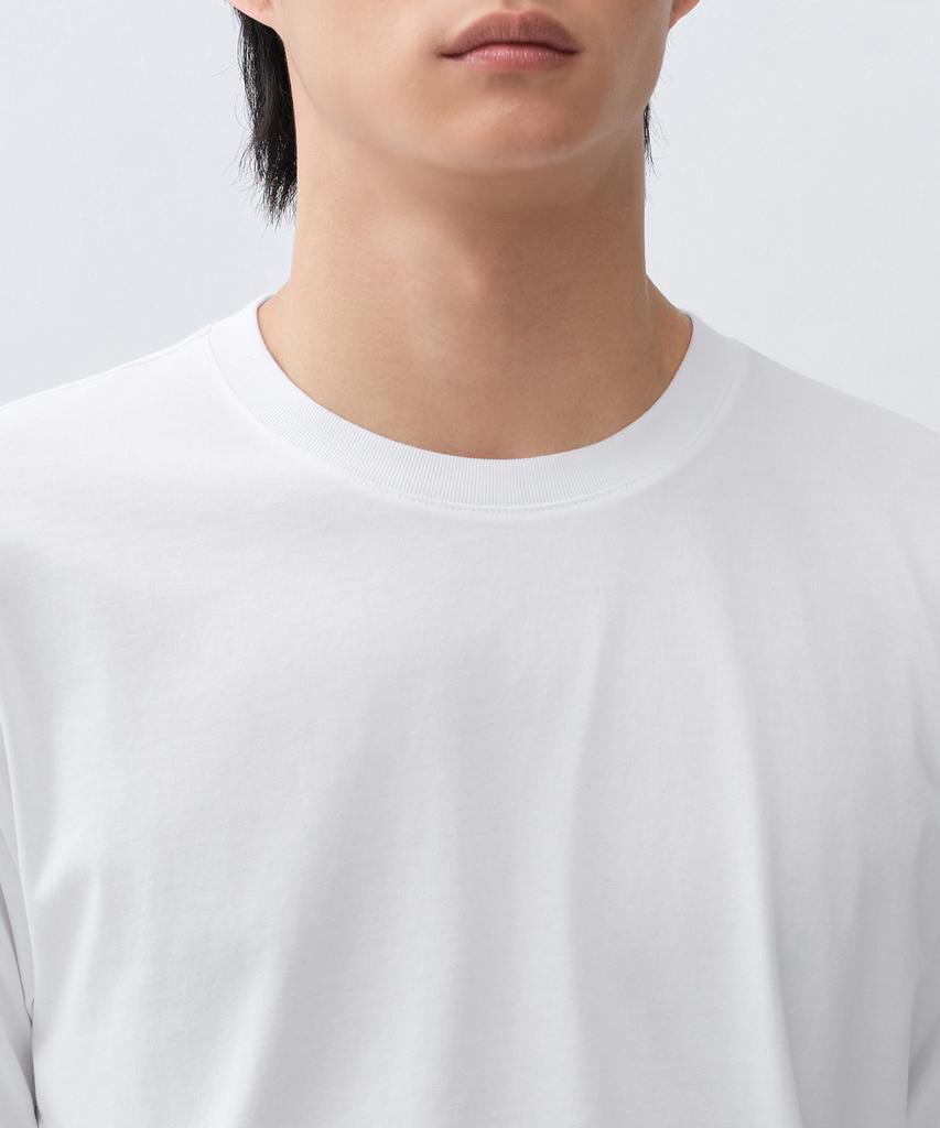 MUSINSA STANDARD [Cooltandard] Regular Crew Neck T-Shirt [White]
