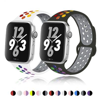 Мягкий силиконовый ремешок для Apple Watch Series 1 2 3 42 мм 38 мм резиновый ремешок для iWatch 4/5/6 / SE 40 мм 44 мм