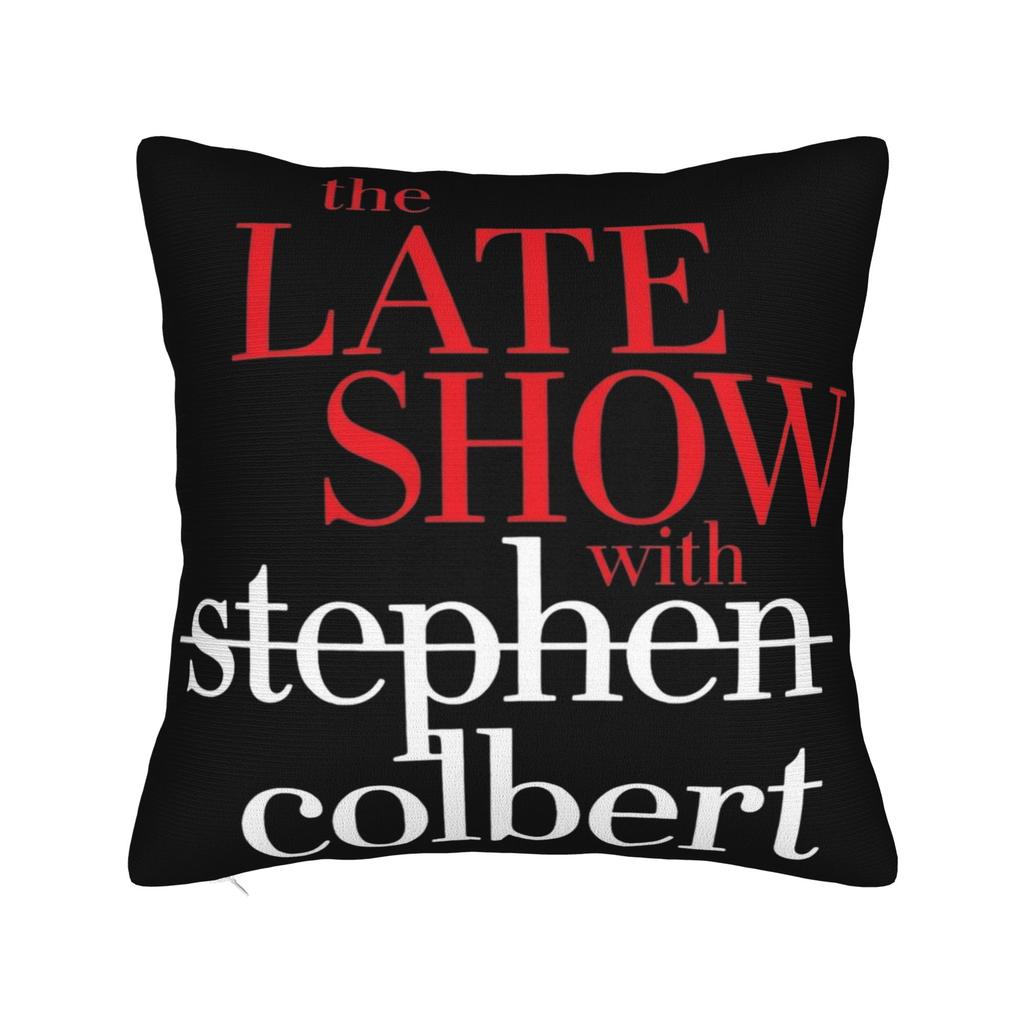 Decorative Pillow Covers Stephen Colbert The Late Show Accessories Home Throw Pillow Case Cover Zippered Multiple Sizes