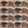 1 пара цветных контактных линз Colorcon для глаз, линзы для карих глаз, линзы для зеленых глаз, синие линзы, серые линзы