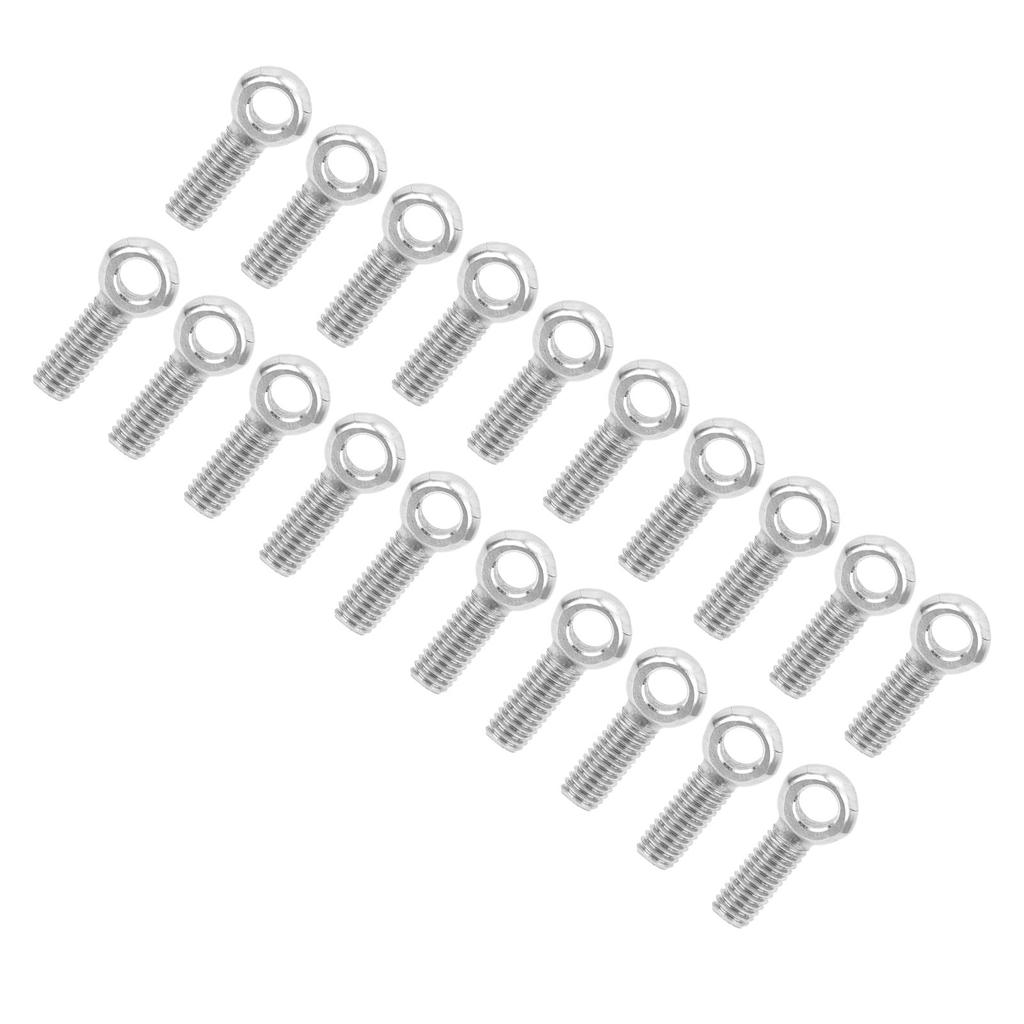 20Pcs Lifting Eye Bolt 304 Stainless Steel AntiCorrosion Heavy Duty Machinery Shoulder M6
