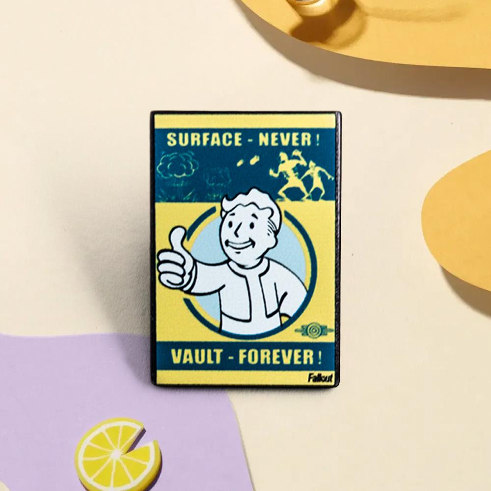 Значок-булавка в стиле Sci-Fi Wasteland Game - Брошь "Ребенок из Убежища" для Рюкзака или Карманный Аксессуар для Любителей Игр