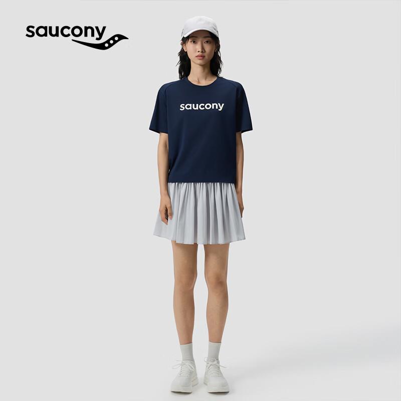 SAUCONY Женская спортивная футболка 2026 года для летнего городского образа жизни