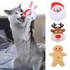 Toy Elk Xmas Santa Claus Design with Catnip Bite Resistant Teeth Grinding Soft